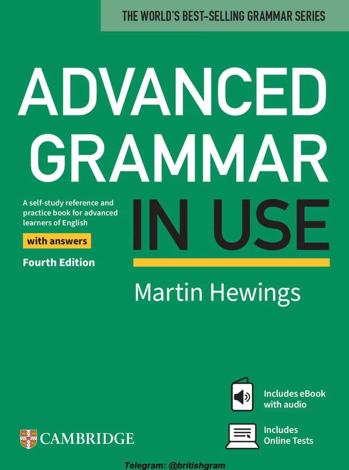 کتاب Advanced Grammar in Use Book with Answers (گرامر پیشرفته در کاربرد همراه با پاسخنامه) نسخه انگلیسی PDF | مارتین هیوینگز