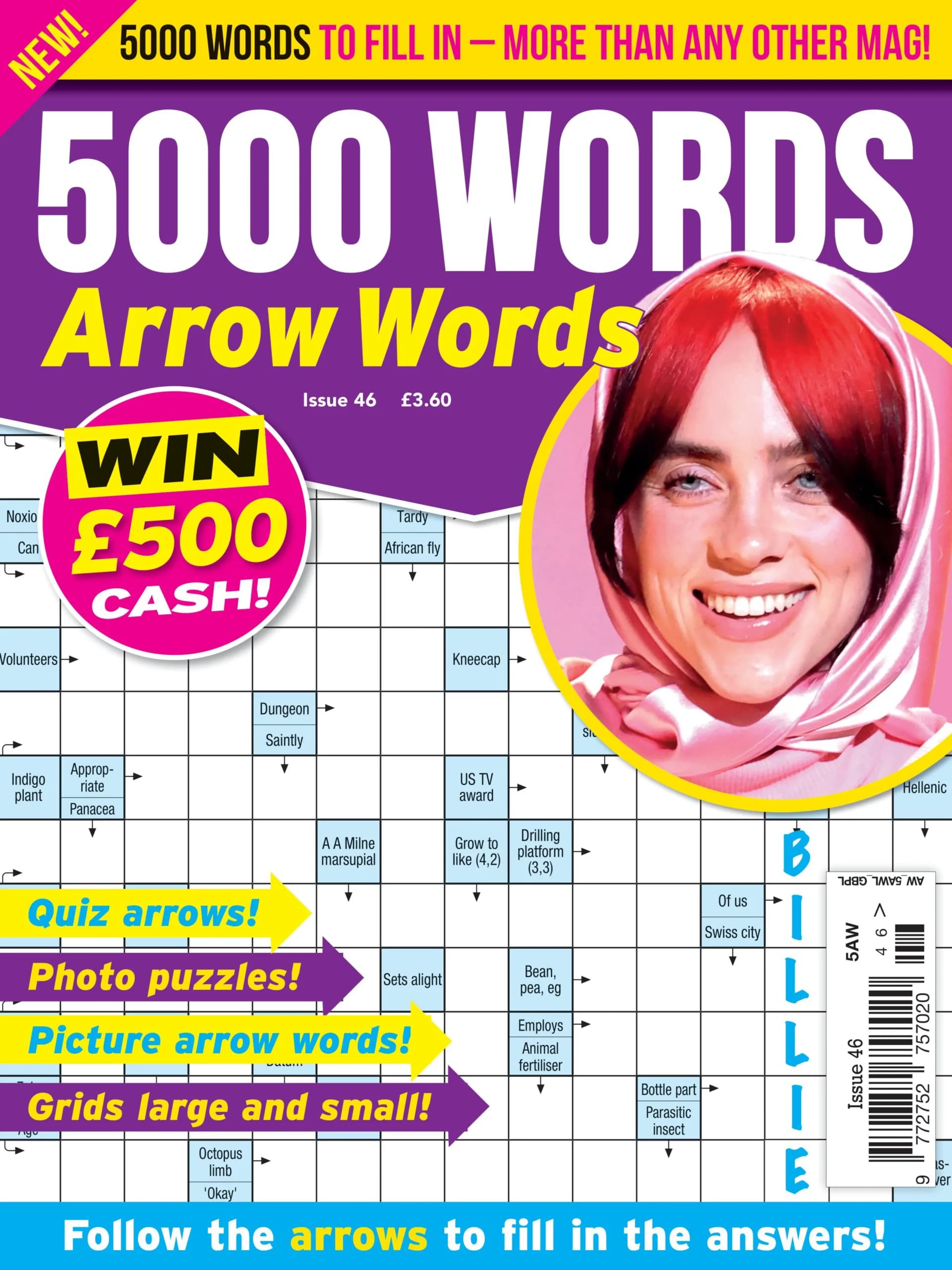 کتاب 5000 Words Arrow Words – April 2025 (5000 واژه؛ جدول کلمات پیکانی – آوریل 2025) نسخه انگلیسی PDF