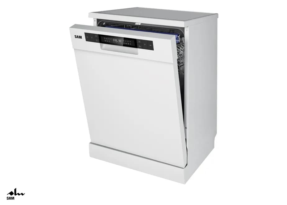 ماشین ظرفشویی سام مدل DW-186 رنگ سفید — تصویر ۳