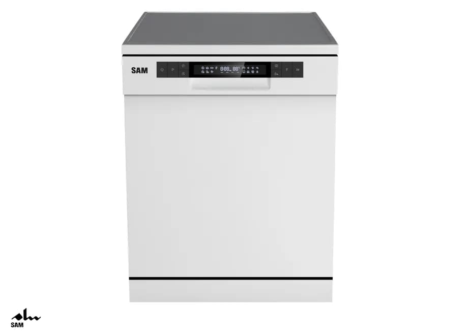 ماشین ظرفشویی سام مدل DW-186 رنگ سفید — تصویر ۴