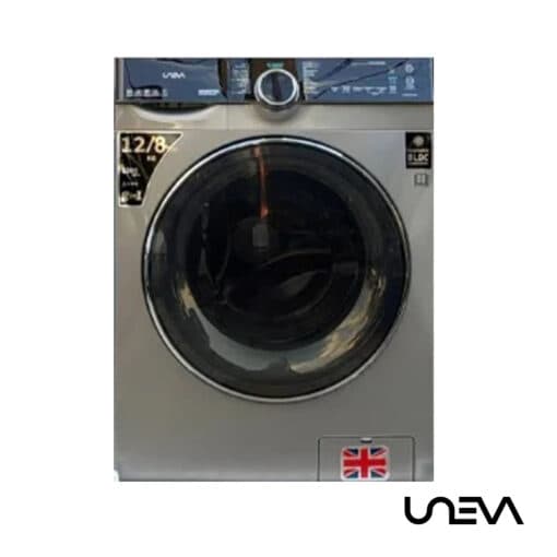 ماشین لباسشویی 12 کیلویی یونیوا مدل UN-12DSBL MILAN رنگ سیلور — تصویر ۳