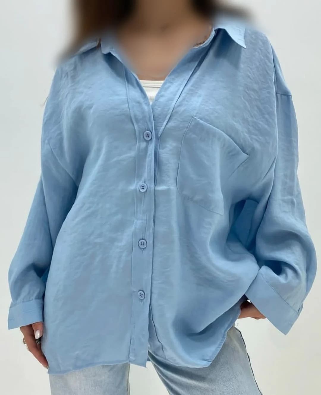 شومیز پری آبی آسمانی