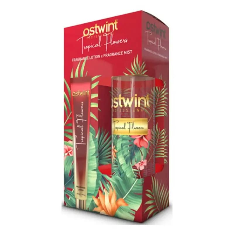 ست بادی اسپلش و لوسیون بدن استوینت رایحه Tropical Flowers حجم 200+50 میل (اصل)