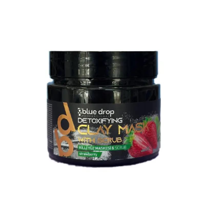 ماسک خاک رس و اسکراب استوینت توت فرنگی Blue Drop حجم 480 میل (اصل)