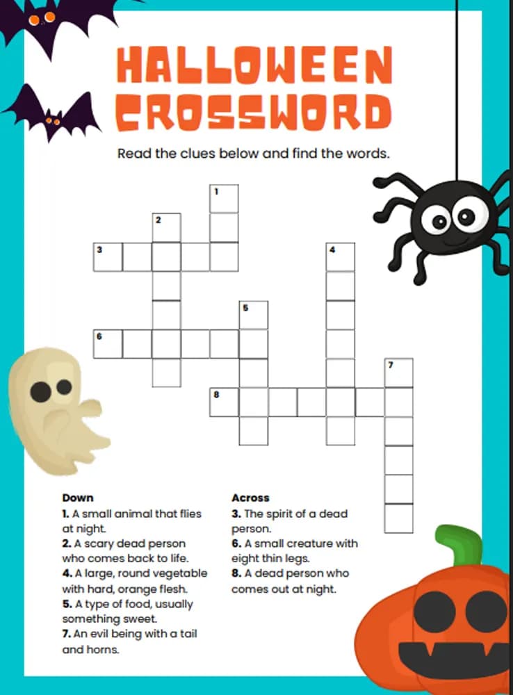 کتاب Halloween Worksheet p18 نسخه انگلیسی PDF