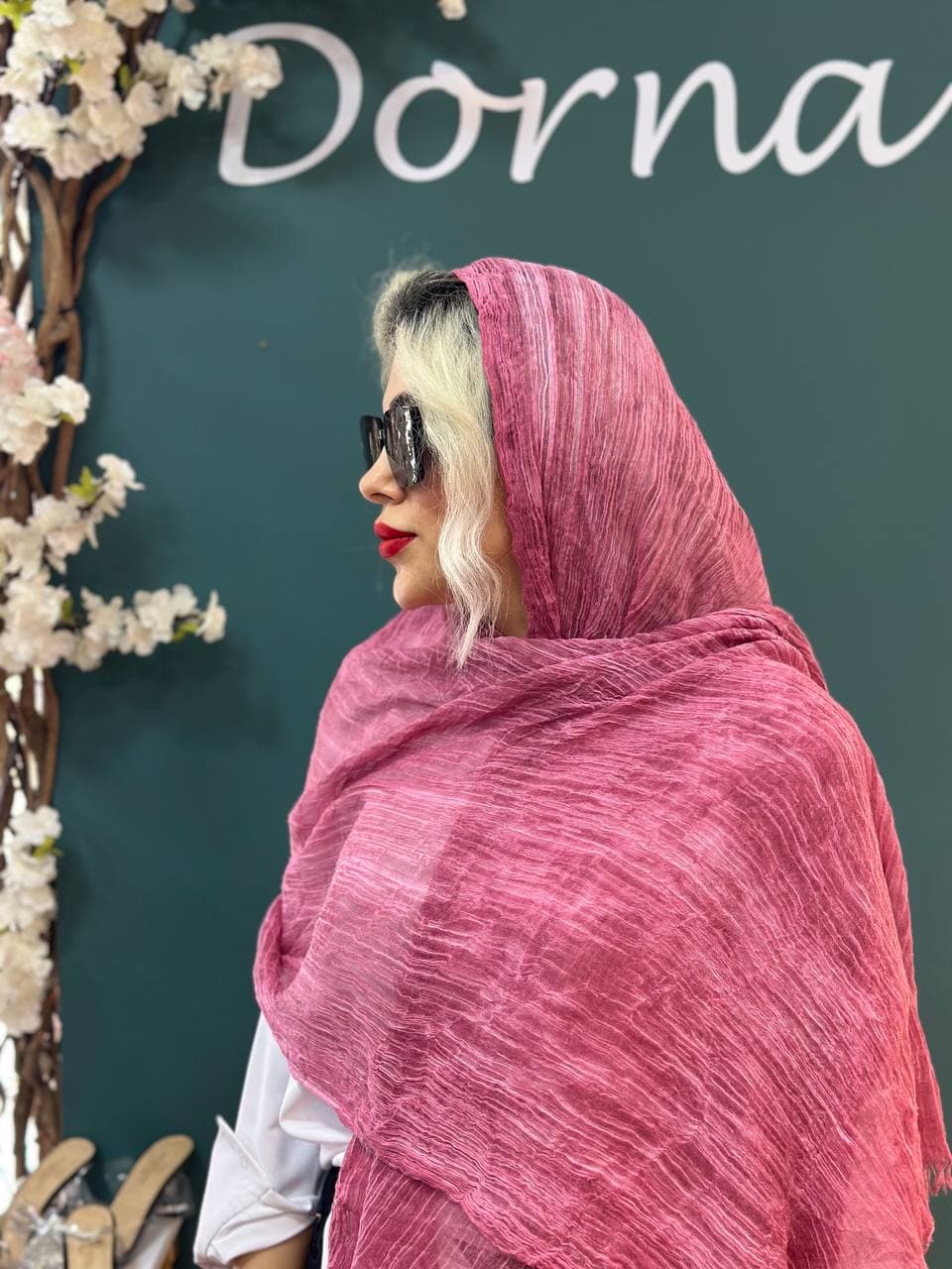 شال مجلسی لینن — تصویر ۳