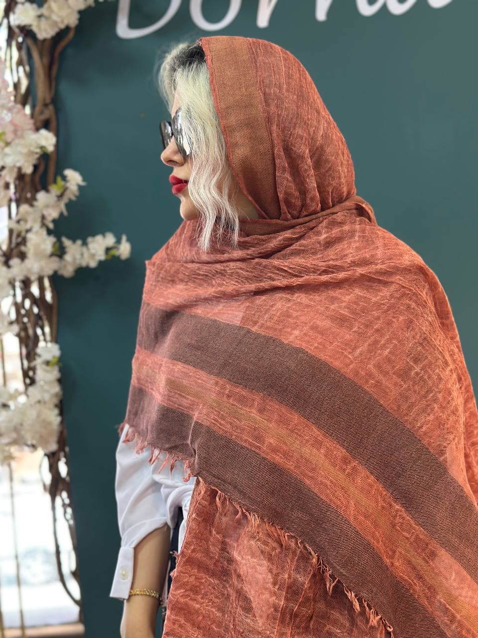 شال مجلسی لینن