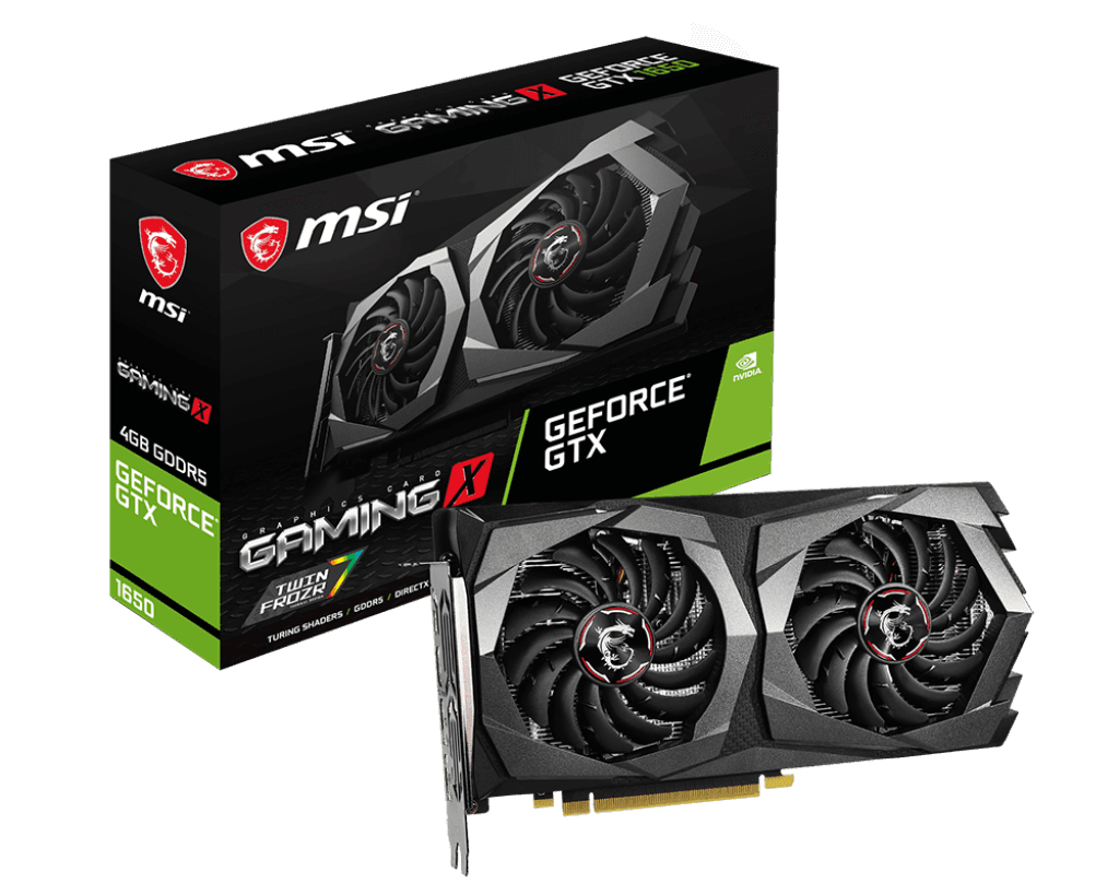کارت گرافیک استوک 4 گیگ MSI Geforce GTX 1650 Gaming | 4GB | DDR5 | 128 bit | جعبه اصلی | پیچ پلمپ