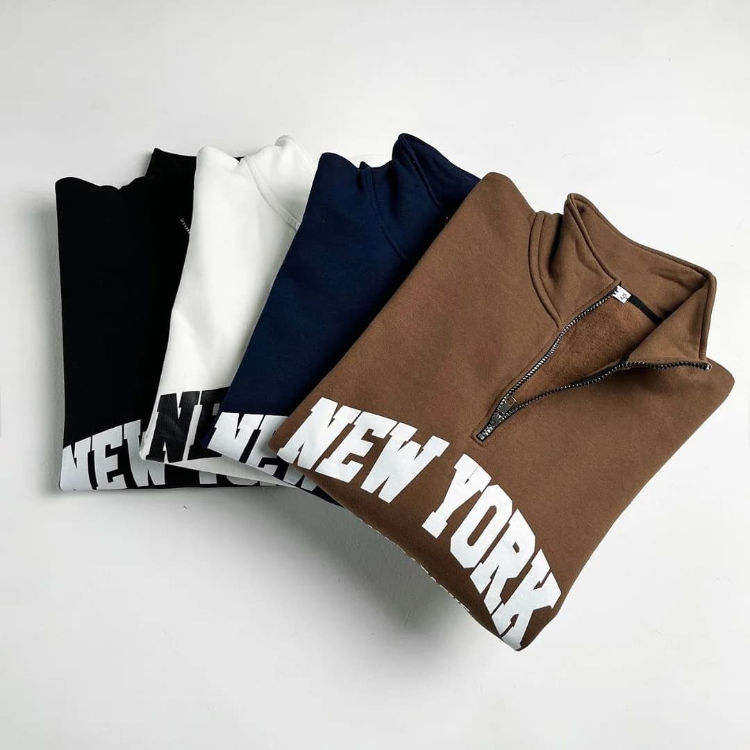 دورس سه نخ نیم زیپ NEWYORK