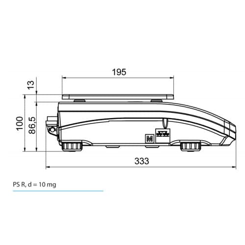 ترازوی رادواگ مدل PS 6000.R1 ظرفیت 6000 گرم دقت 0.01 گرم — تصویر ۵