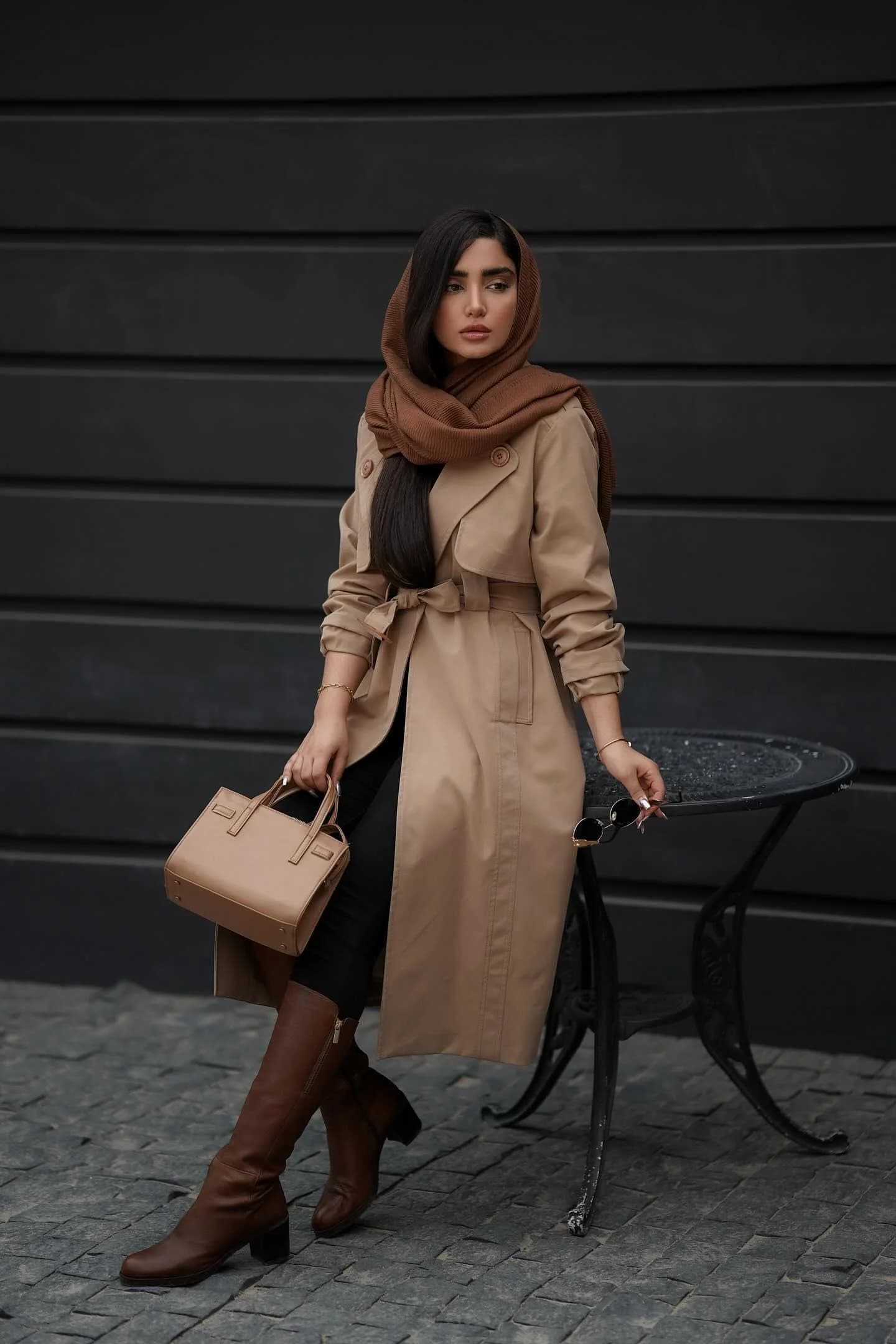 بارانی بلند مچ کش ژیله دکمه