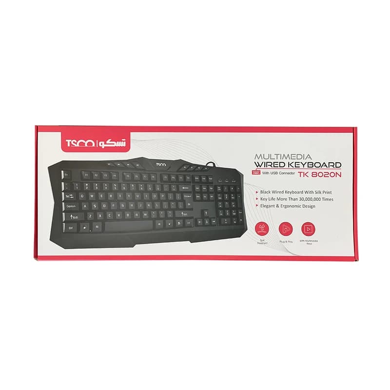 کیبورد سیم‌دار تسکو مدل TSCO TK 8020N — تصویر ۶