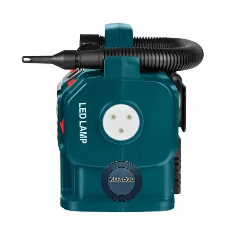 RH-4261 – مینی کمپرسور باد سه کاره دیجیتال فندکی و برق شهری رونیکس — تصویر ۶