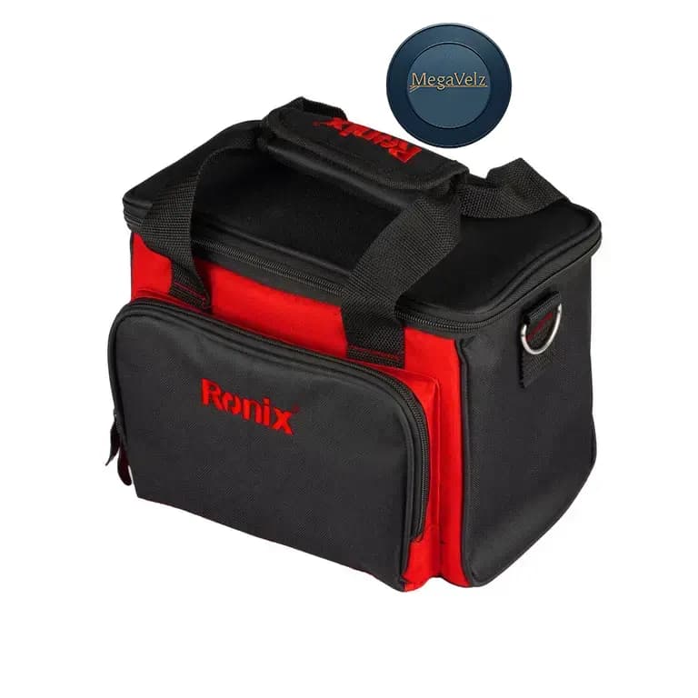 RH-4261B – مینی کمپرسور باد سه کاره دیجیتال فندکی و برق شهری با کیف رونیکس — تصویر ۳
