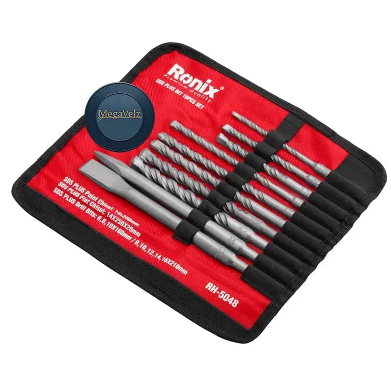 RH-5048 – ست مته و قلم چهار شیار 10 عددی رونیکس