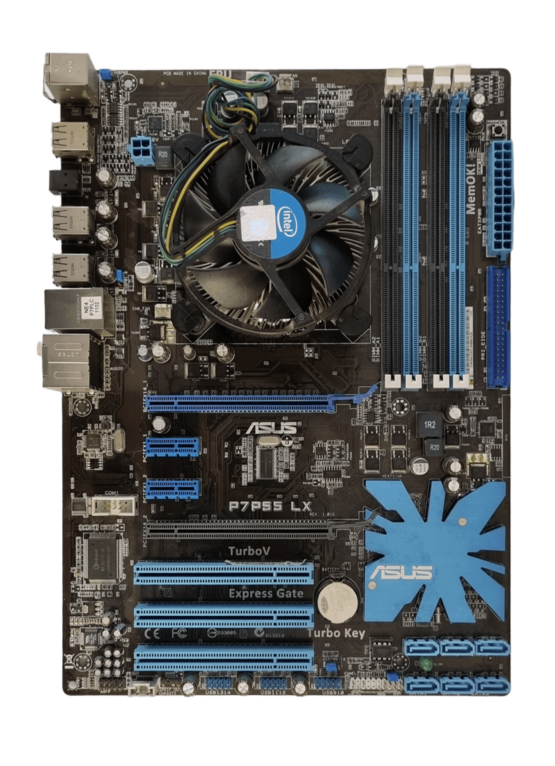 باندل مادربرد استوک ایسوس ASUS P7P55 LX + CPU i5 650 + فن پردازنده