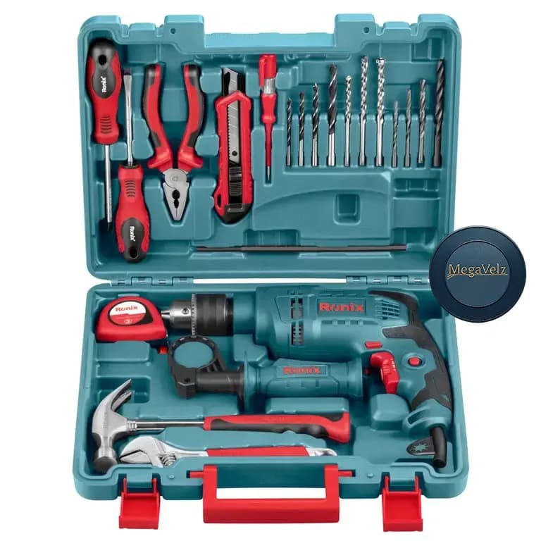 RS-0001 – کیت دریل برقی چکشی 13 میلی متری رونیکس