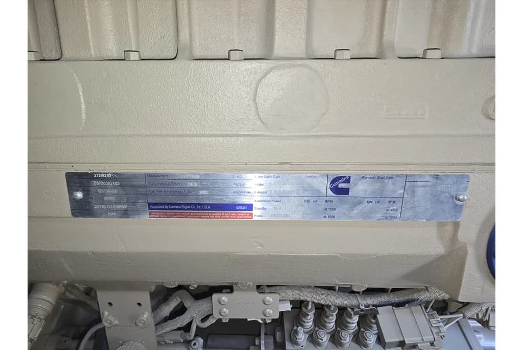 ژنراتور 1000 کاوا Cummins — تصویر ۸