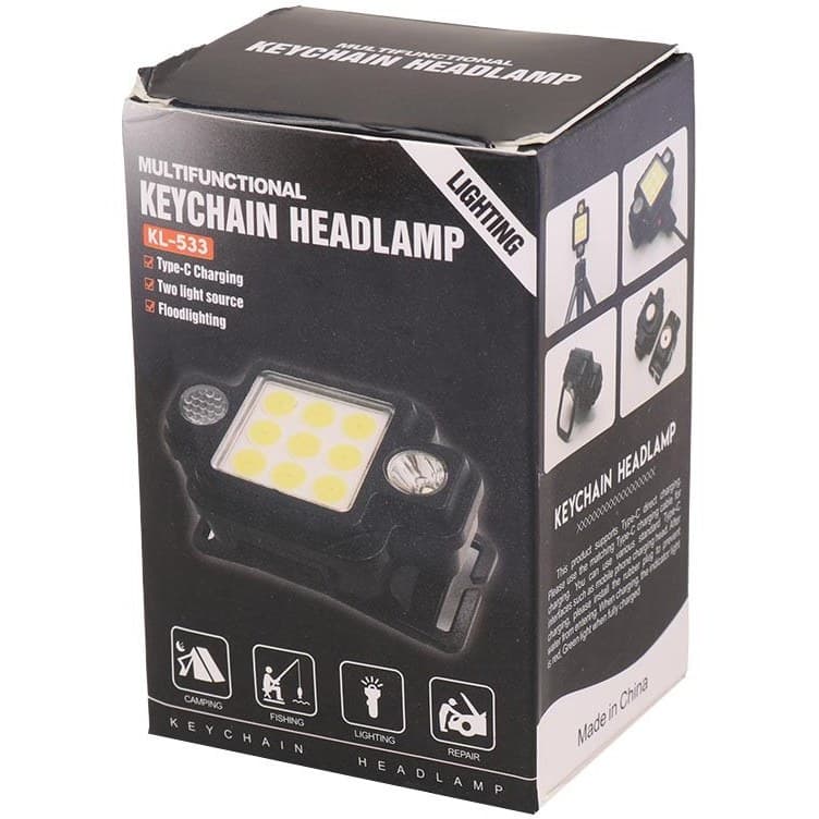 چراغ قوه پیشانی هدلایت شارژی Keychain KL-533 HEADLIGH — تصویر ۲