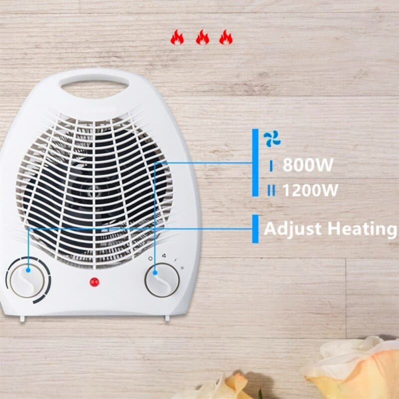 بخاری برقی فن دار Lq-501 دو منظوره پات تاپ — تصویر ۴