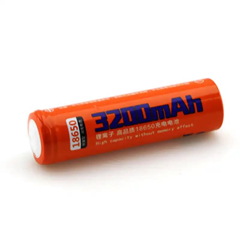 باتری لیتیومی سایز 18650 اسمال سان 3200ma (سرتخت) — تصویر ۲