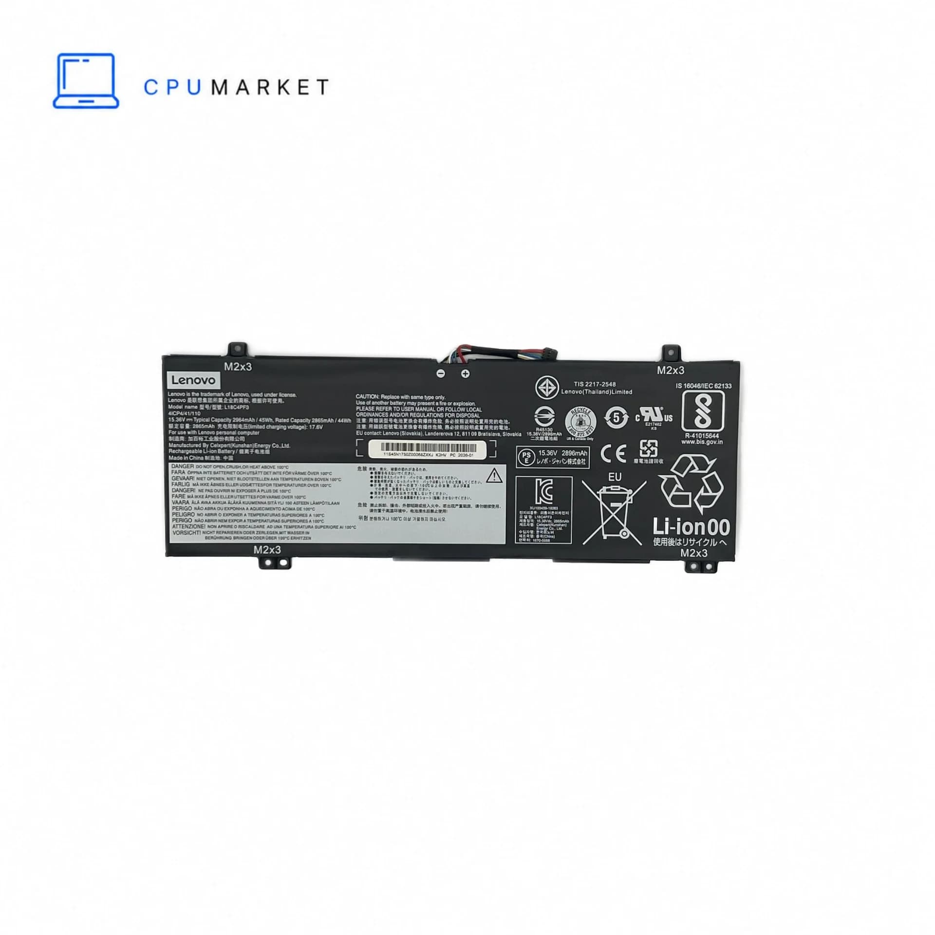 باتری لپ تاپ لنوو lenovo-L18C4PF3 اورجینال رو دستگاهی