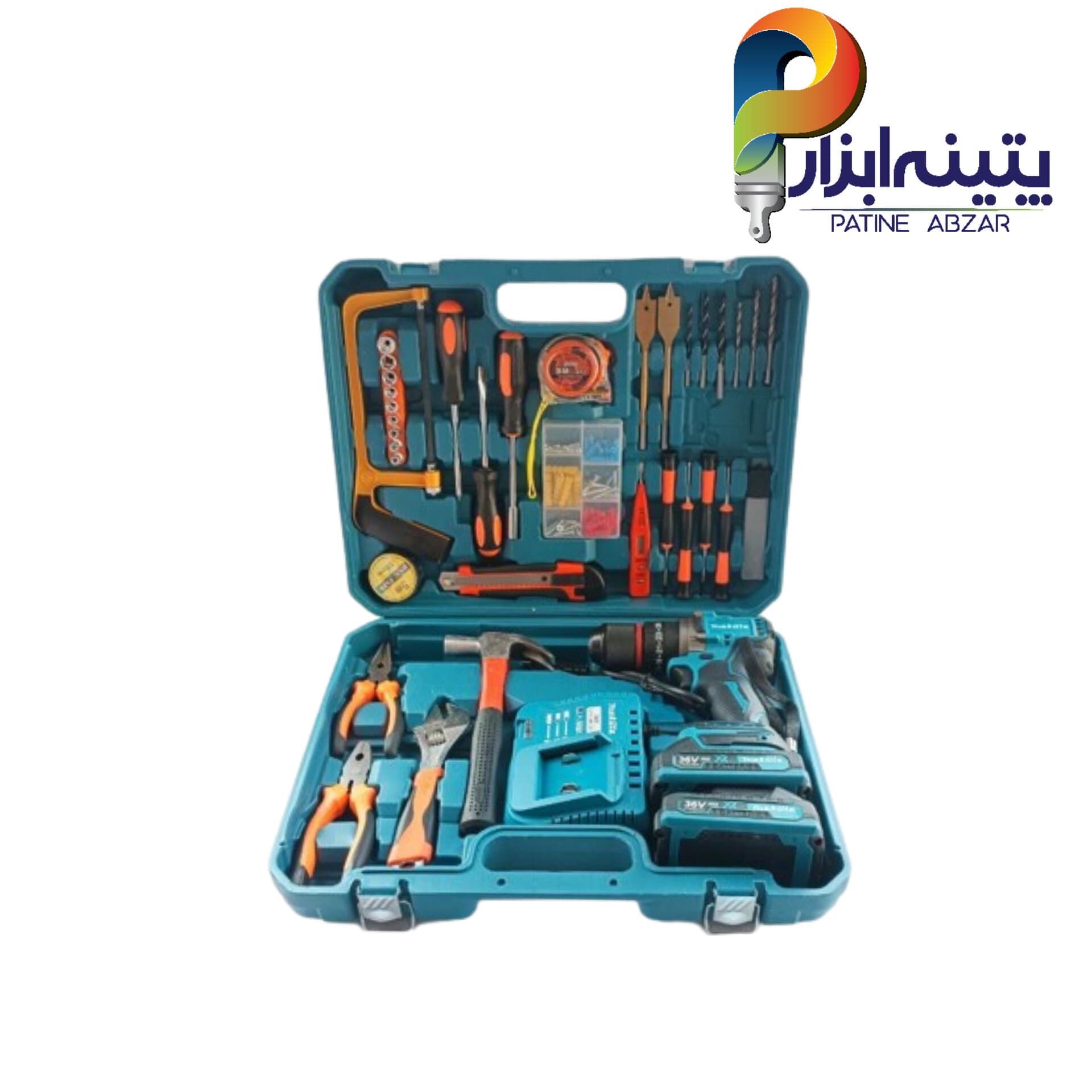 ست دریل شارژی ۳۶ ولت ماکیتا موتر براشلس با ابزار کامل