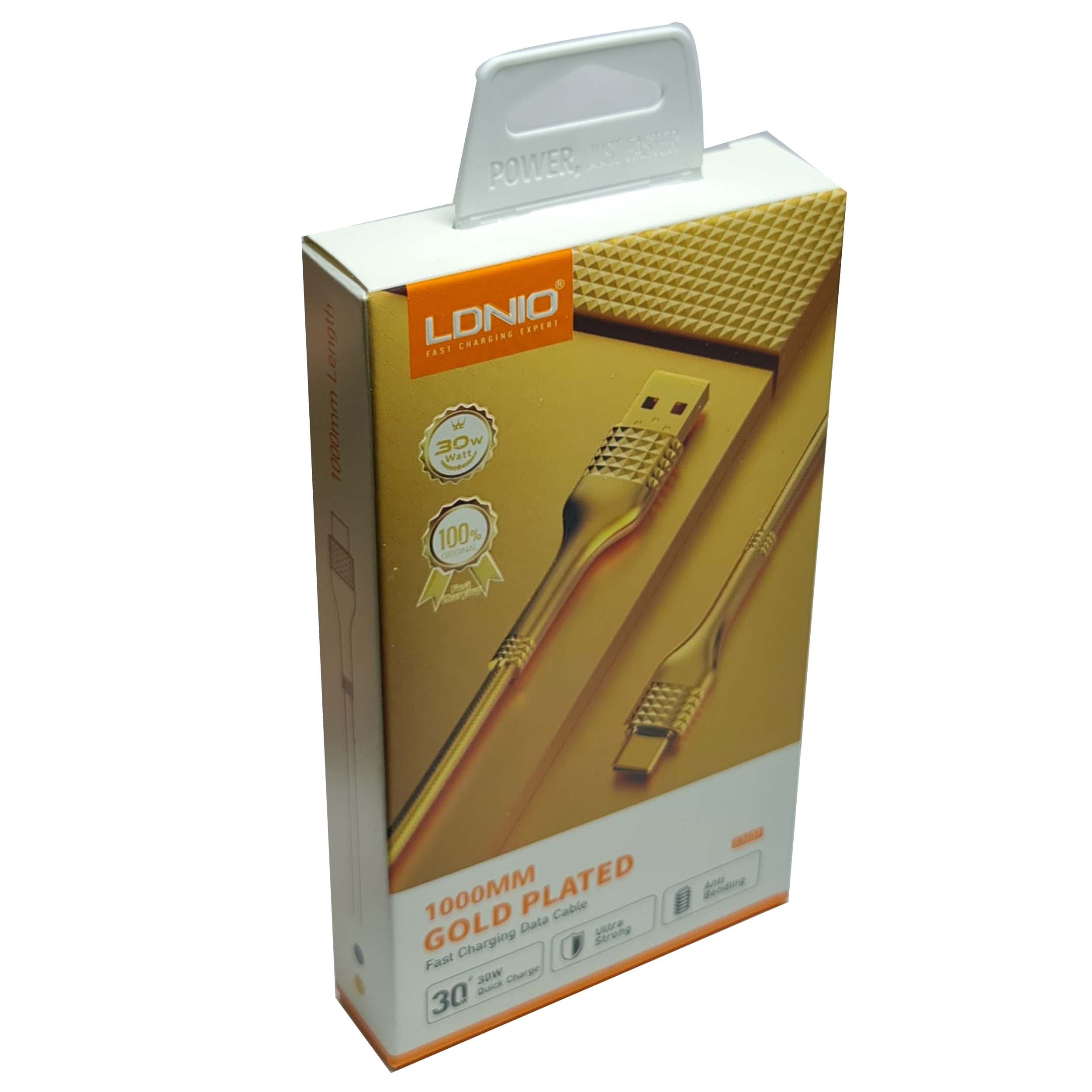 کابل تبدیل USB به USB-C الدینیو مدل LS651 طول 1 متر — تصویر ۱۱