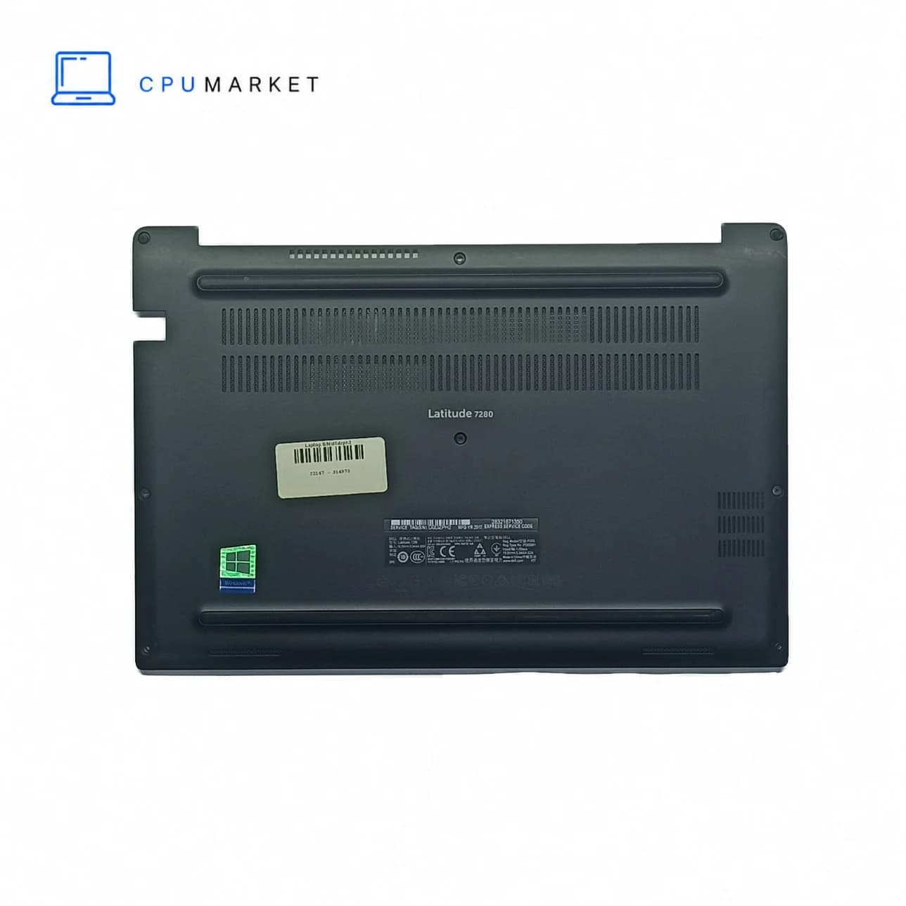 درب پوش قاب کف لپ تاپ دل Dell Latitude 7280 مشکی