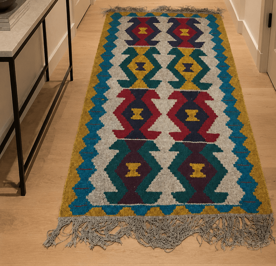 گلیم دستبافت دومتری ریزیک کدB8571