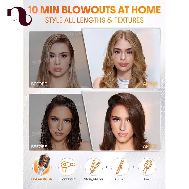 برس حرارتی حجمدهنده شیگلم مدل Blowout Bliss — تصویر ۷
