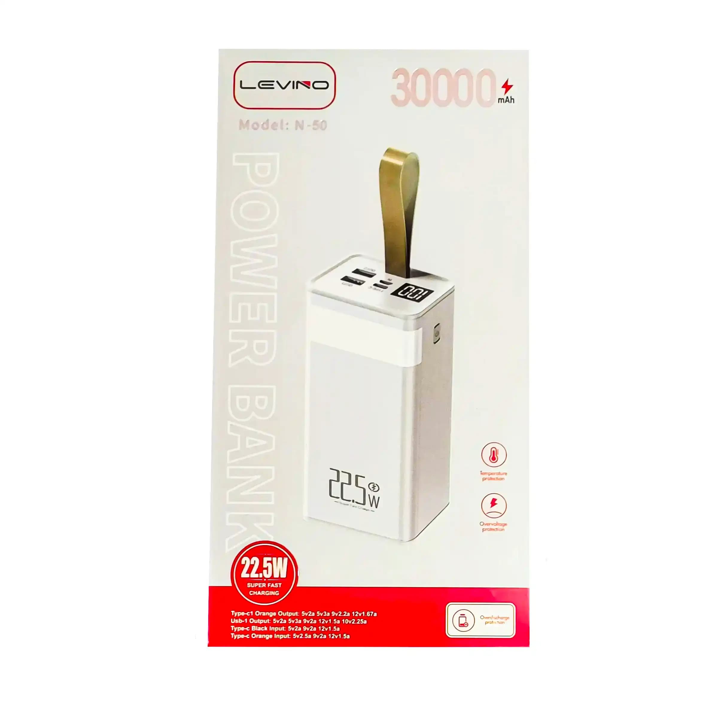 پاور بانک 30000 levino مدل N-50
