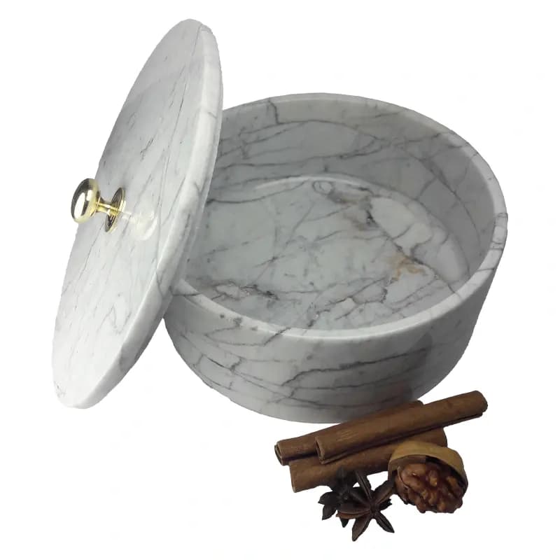 شکلات خوری سنگی استوانه ای از سنگ چینی الیگودرز کد 251 | شیک و خاص — تصویر ۵