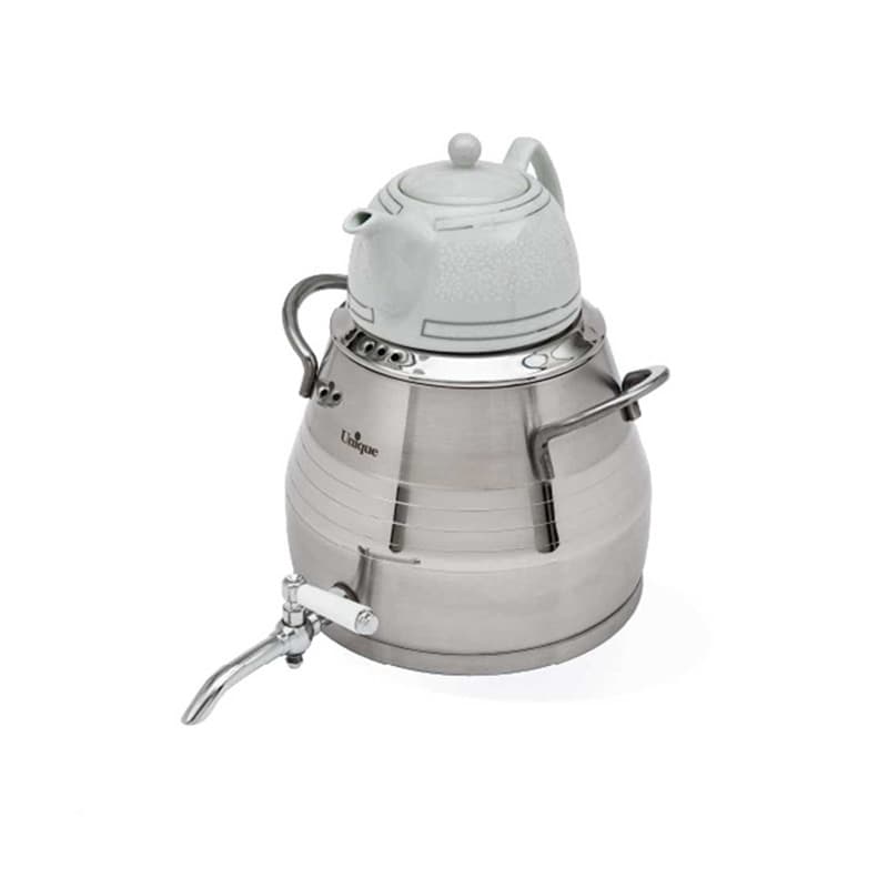 ست ‫کتری‌قوری استیل یونیک گنجایش 5 لیتر کد UN-7297