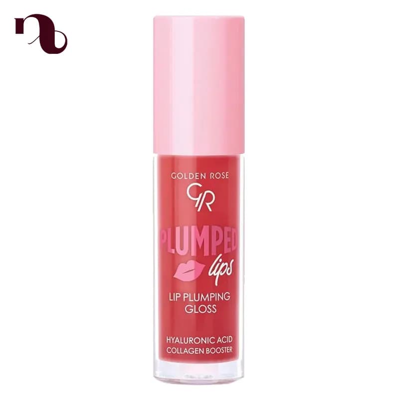 رژلب مایع حجم دهنده گلدن رز مدل Plumped حجم 4.7 میل