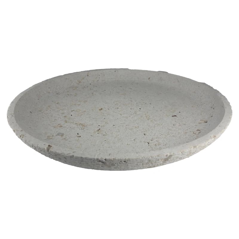 میوه خوری سنگی پایه کوتاه با سنگ تراورتن کد 235 — تصویر ۳