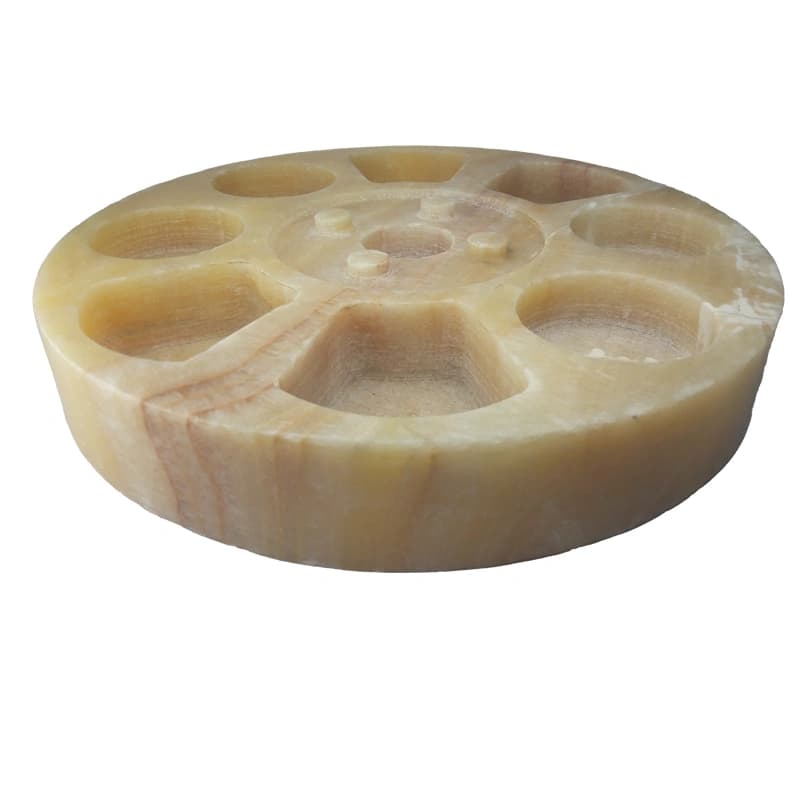 سینی سنگی سرو مزه وارمردار از سنگ مرمر پرتقالی کد222