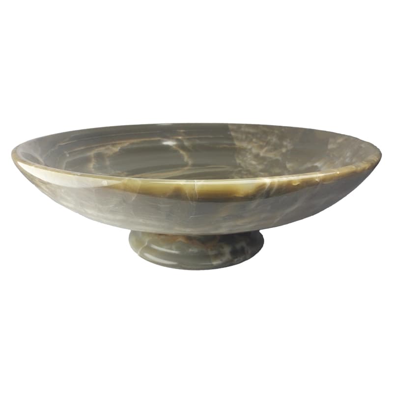 میوه خوری سنگی پایه دار از سنگ مرمر عجمی کد221