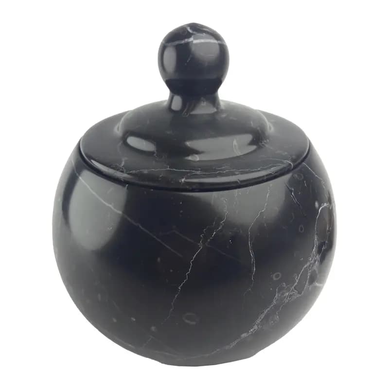 شکلات خوری سنگی سایز کوچک با سنگ مرمریت مشکی تریدی بلک کد209