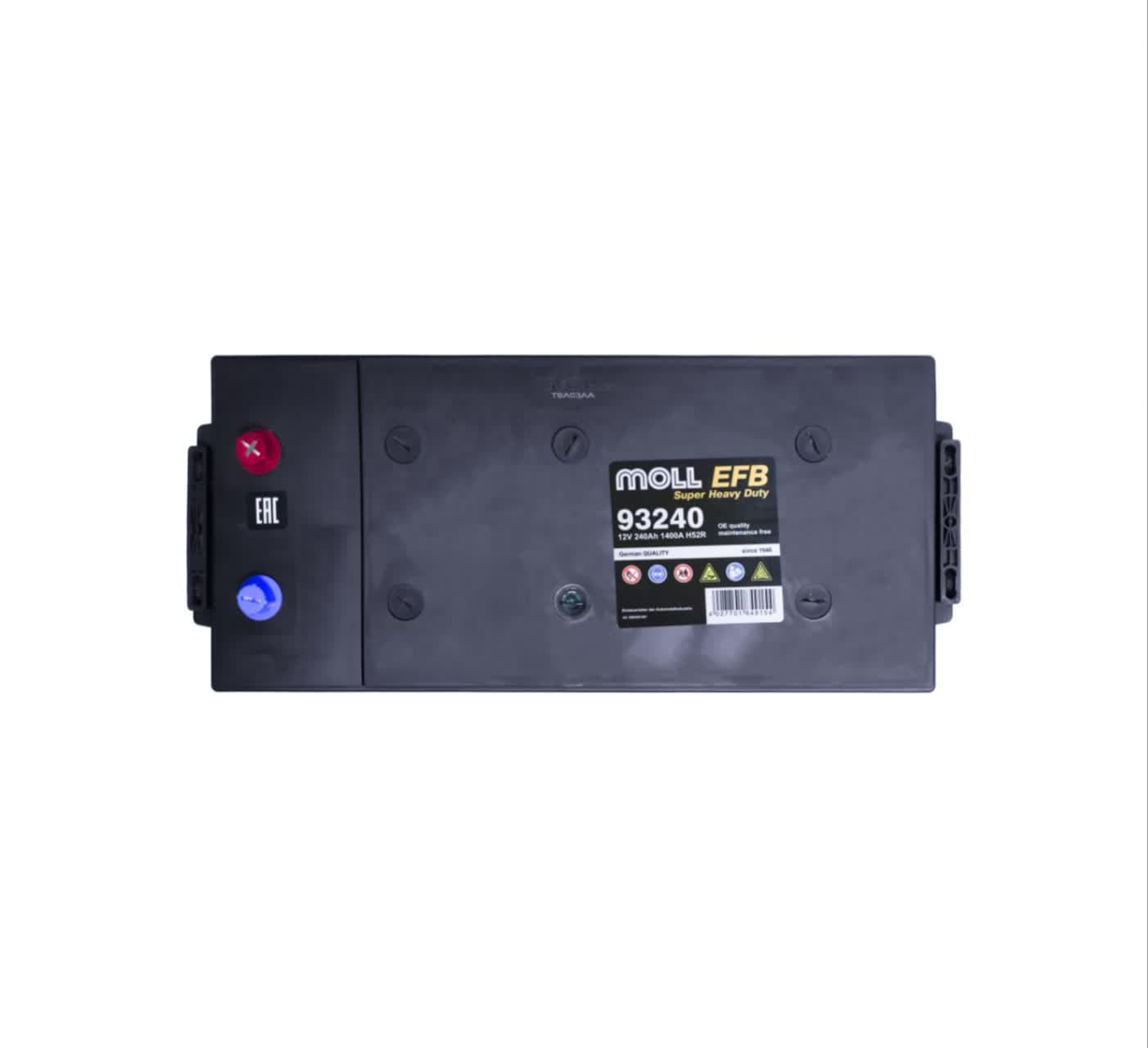 باتری سنگین Moll EFB 93240 | ظرفیت 240Ah و قدرت 1400A — تصویر ۲