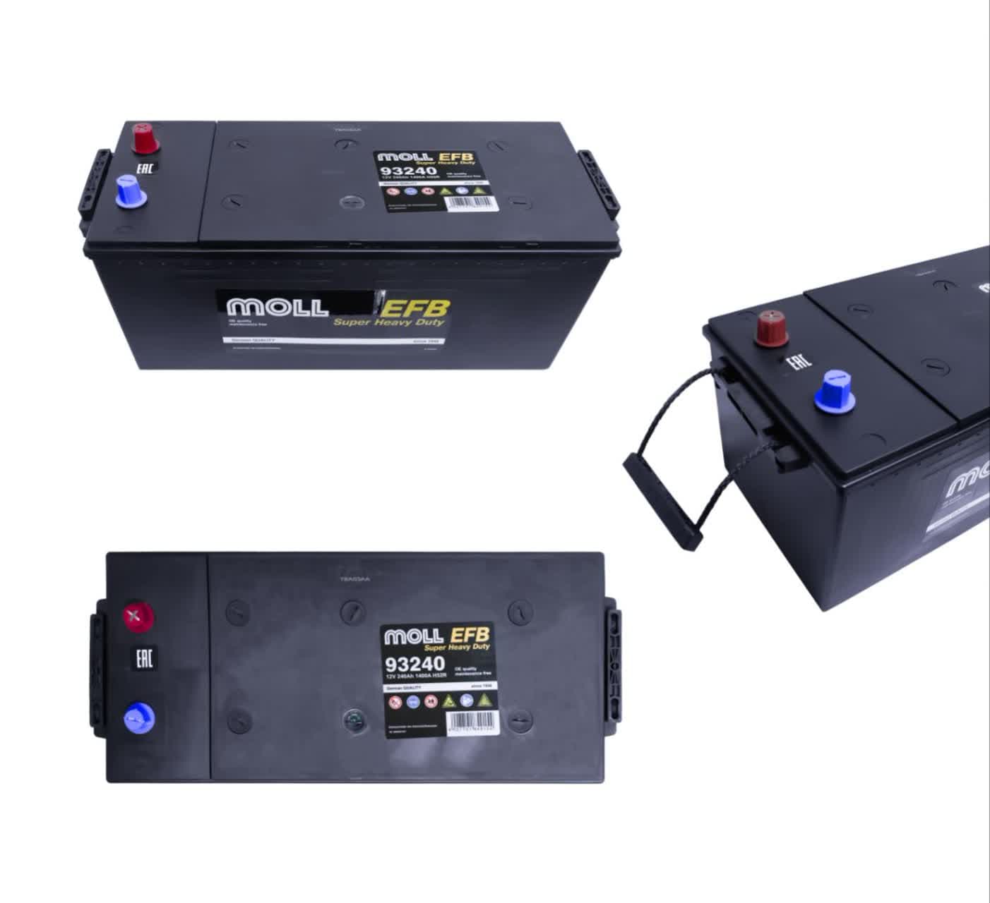 باتری سنگین Moll EFB 93240 | ظرفیت 240Ah و قدرت 1400A