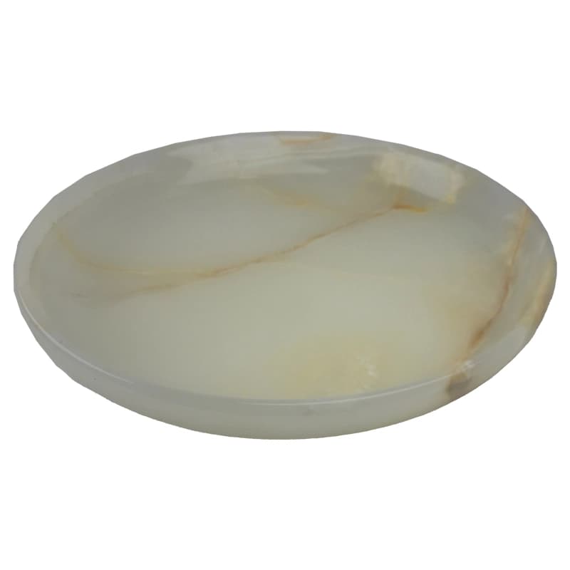 آجیل خوری / میوه خوری سنگی ست پذیرایی 4 پارچه از سنگ مرمر پرتقالی کد 123 — تصویر ۴