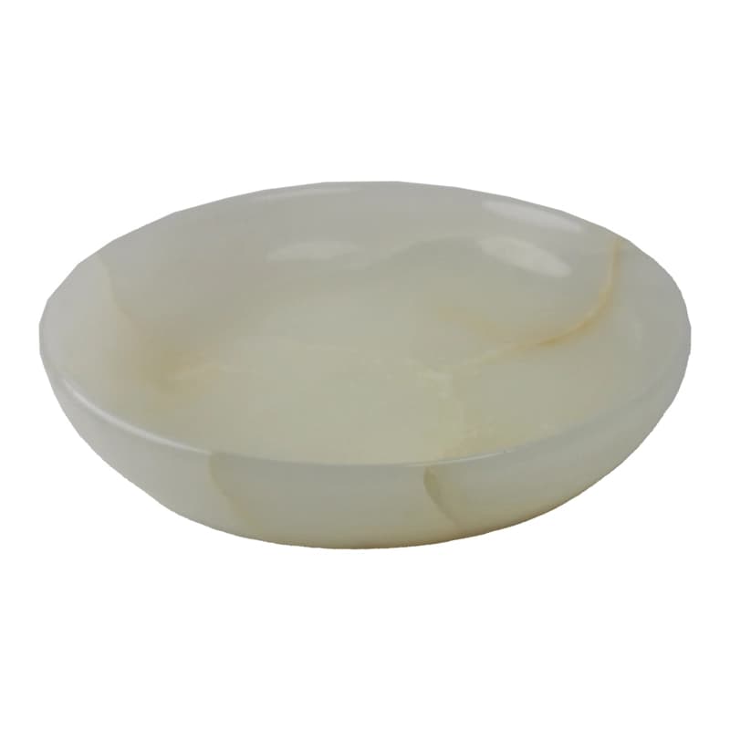 آجیل خوری / میوه خوری سنگی ست پذیرایی 4 پارچه از سنگ مرمر پرتقالی کد 123 — تصویر ۵