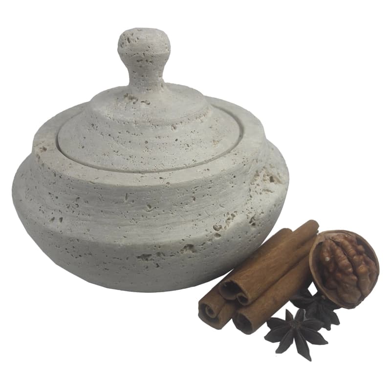 شکلات خوری سنگی از سنگ تراورتن کد 121