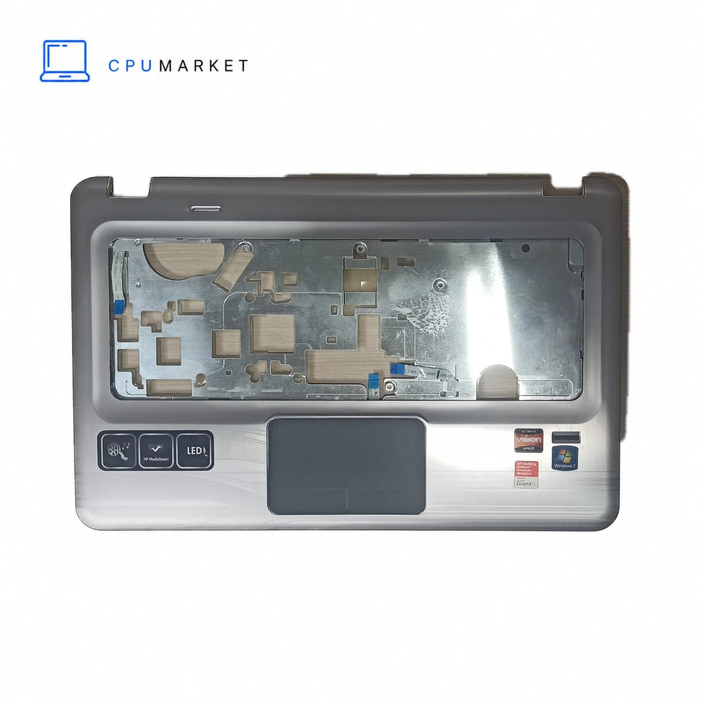 قاب کنار کیبورد لپ تاپ اچ پی HP DV6 3000 طوسی — تصویر ۲