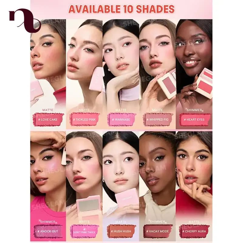 رژگونه پودری شیگلم Dream Touch Blush: لمس مخملی رنگ بر گونه‌ها — تصویر ۵