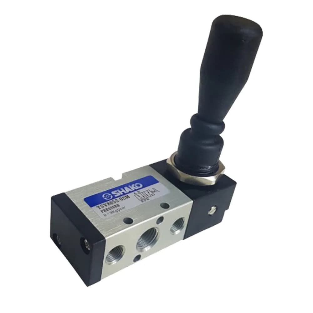 شیر دستی کشویی برگشت فنر شاکو 5/3 سایز 1/4 اینچ با شناسه فنی TSV-8753-02S