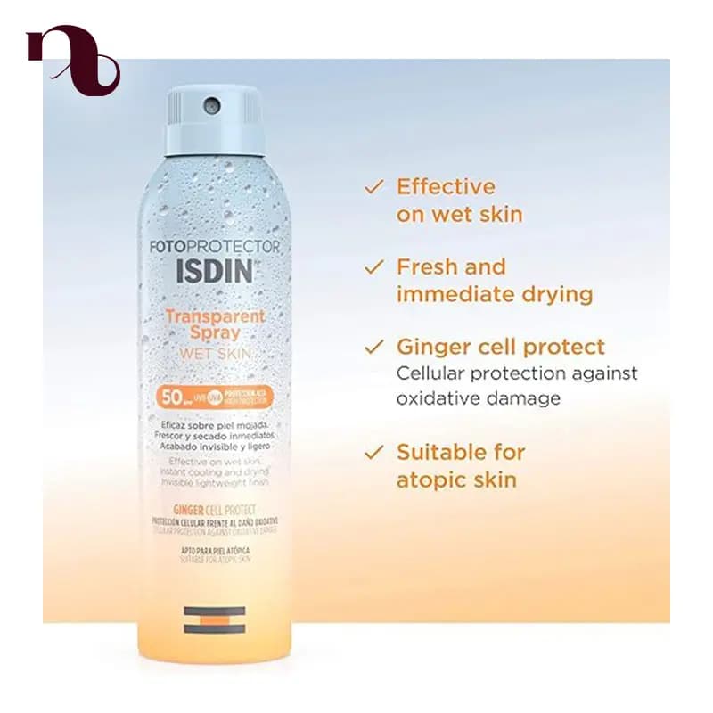 اسپری ضد آفتاب بی رنگ ایزدین SPF 50: محافظتی نامرئی و فوق‌قوی — تصویر ۳