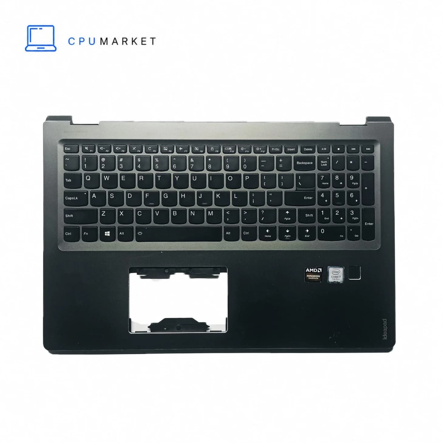 قاب کنار کیبورد لپ تاپ لنوو به همراه کیبورد Lenovo IdeaPad 520 طوسی