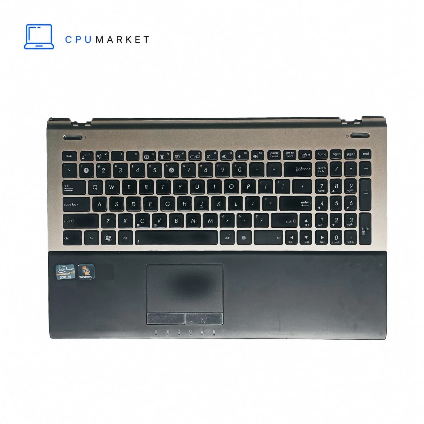 قاب کنار کیبورد لپ تاپ ایسوس به همراه کیبورد و موس Asus U56E